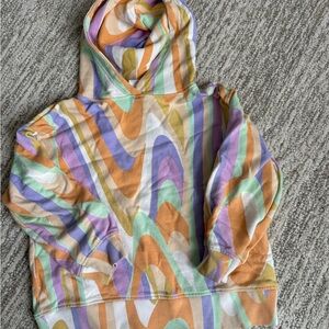 Zara funky hoodie Colorful Swirl Pattern Hoodie